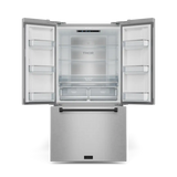 36 Inch 20.3 cu ft French Door Counter Depth Refrigerator with Ice Maker in Stainless Steel/Black | Gordon Ramsay Series - (RF3621CTD99BLK) -