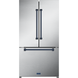 36 Inch 20.3 cu ft French Door Counter Depth Refrigerator with Ice Maker in Stainless Steel/Navy Blue | Gordon Ramsay Series - (RF3621CTD99BLU) -