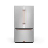 36 Inch 20.3 cu ft French Door Counter Depth Refrigerator with Ice Maker in Stainless Steel/Rose Gold | Gordon Ramsay Series - (RF3621CTD99RSG) -