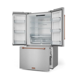 36 Inch 20.3 cu ft French Door Counter Depth Refrigerator with Ice Maker in Stainless Steel/Rose Gold | Gordon Ramsay Series - (RF3621CTD99RSG) -