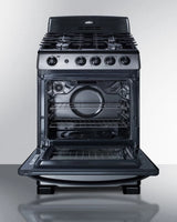 24" Wide Gas Range & Convertible Hood - (RGH24RSS)