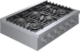 800 Series Gas Rangetop 36" Stainless steel - (RGM8658UC) - BOSCH