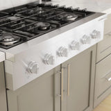 800 Series Gas Rangetop 36" Stainless steel - (RGM8658UC) - BOSCH