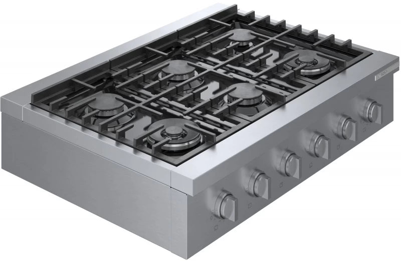 800 Series Gas Rangetop 36" Stainless steel - (RGM8658UC) - BOSCH
