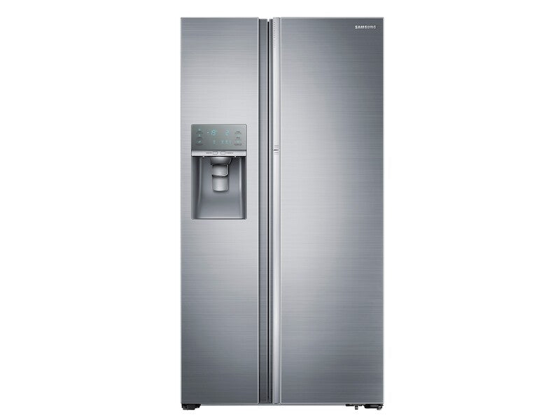 22 cu. ft. Food Showcase Counter Depth Side-by-Side Refrigerator with Metal Cooling in Black Stainless Steel - (RH22H9010SG) - SAMSUNG