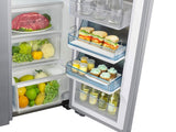 22 cu. ft. Food Showcase Counter Depth Side-by-Side Refrigerator with Metal Cooling in Black Stainless Steel - (RH22H9010SG) - SAMSUNG
