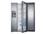 22 cu. ft. Food Showcase Counter Depth Side-by-Side Refrigerator with Metal Cooling in Stainless Steel - (RH22H9010SR) - SAMSUNG