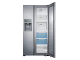 22 cu. ft. Food Showcase Counter Depth Side-by-Side Refrigerator with Metal Cooling in Stainless Steel - (RH22H9010SR) - SAMSUNG