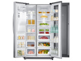 25 cu. ft. Food ShowCase Side-by-Side Refrigerator with Metal Cooling in Black Stainless Steel - (RH25H5611SG) - SAMSUNG