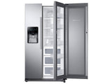 25 cu. ft. Food ShowCase Side-by-Side Refrigerator with Metal Cooling in Black Stainless Steel - (RH25H5611SG) - SAMSUNG