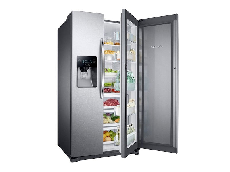 25 cu. ft. Food Showcase Side-by-Side Refrigerator with Metal Cooling in Stainless Steel - (RH25H5611SR) - SAMSUNG