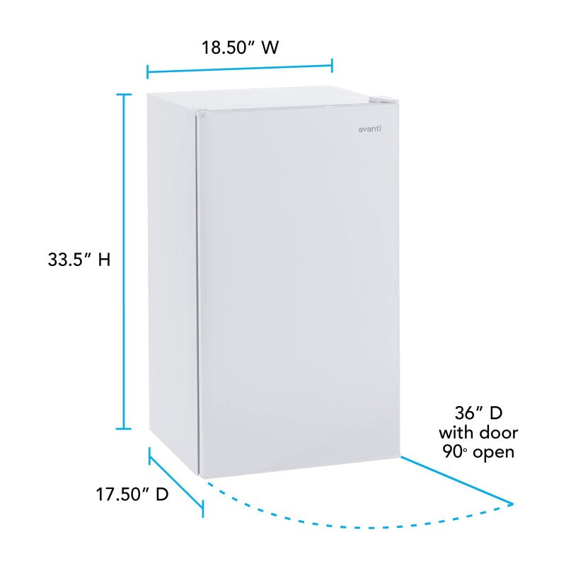 3.3 cu. ft. Compact Refrigerator - (RM3306W) - AVANTI