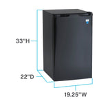 4.4 cu. ft. Compact Refrigerator - (RM4416B) - AVANTI