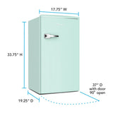 3.1 cu. ft. Retro Compact Refrigerator - (RMRS31X5RIS) - AVANTI