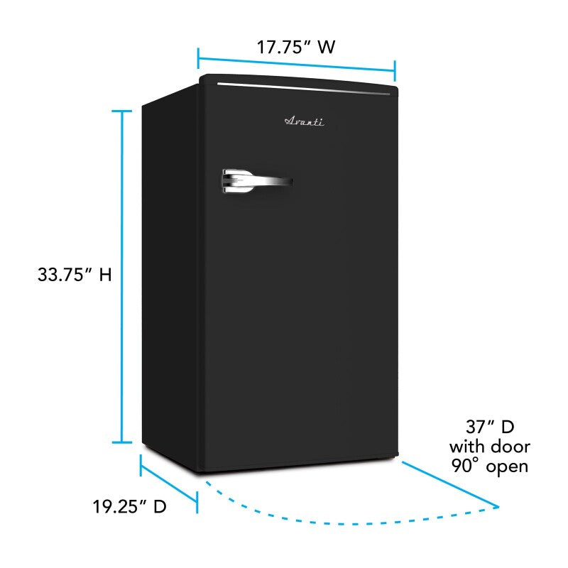 3.1 cu. ft. Retro Compact Refrigerator - (RMRS31X7GIS) - AVANTI