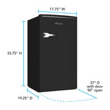 3.1 cu. ft. Retro Compact Refrigerator - (RMRS31X7GIS) - AVANTI