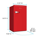 3.1 cu. ft. Retro Compact Refrigerator - (RMRS31X7GIS) - AVANTI