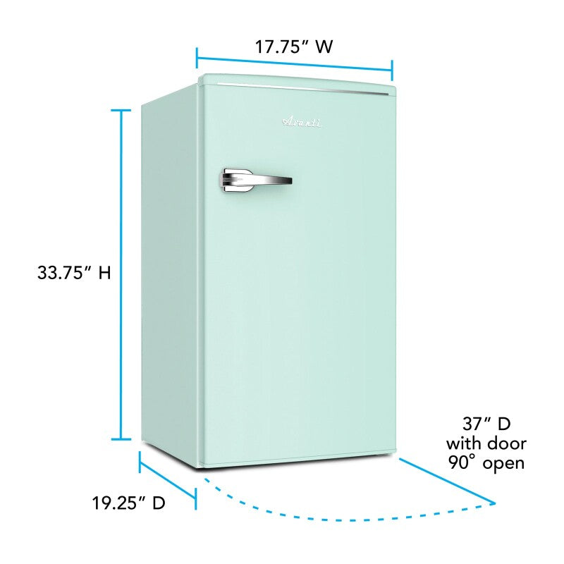 3.1 cu. ft. Retro Compact Refrigerator - (RMRS31X7GIS) - AVANTI