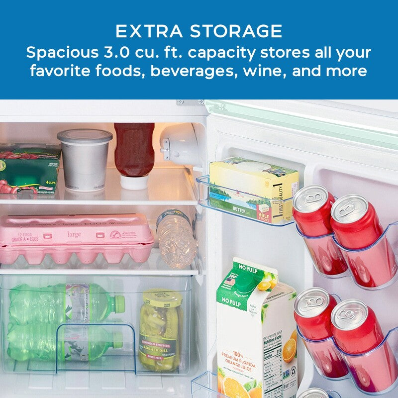 3.0 cu. ft. Retro Compact Refrigerator - (RMRT30X6BLIS) - AVANTI