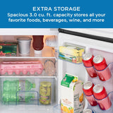 3.0 cu. ft. Retro Compact Refrigerator - (RMRT30X6BLIS) - AVANTI