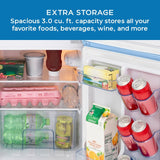 3.0 cu. ft. Retro Compact Refrigerator - (RMRT30X6BLIS) - AVANTI