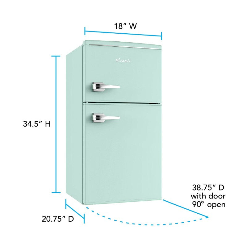 3.0 cu. ft. Retro Compact Refrigerator - (RMRT30X7GIS) - AVANTI