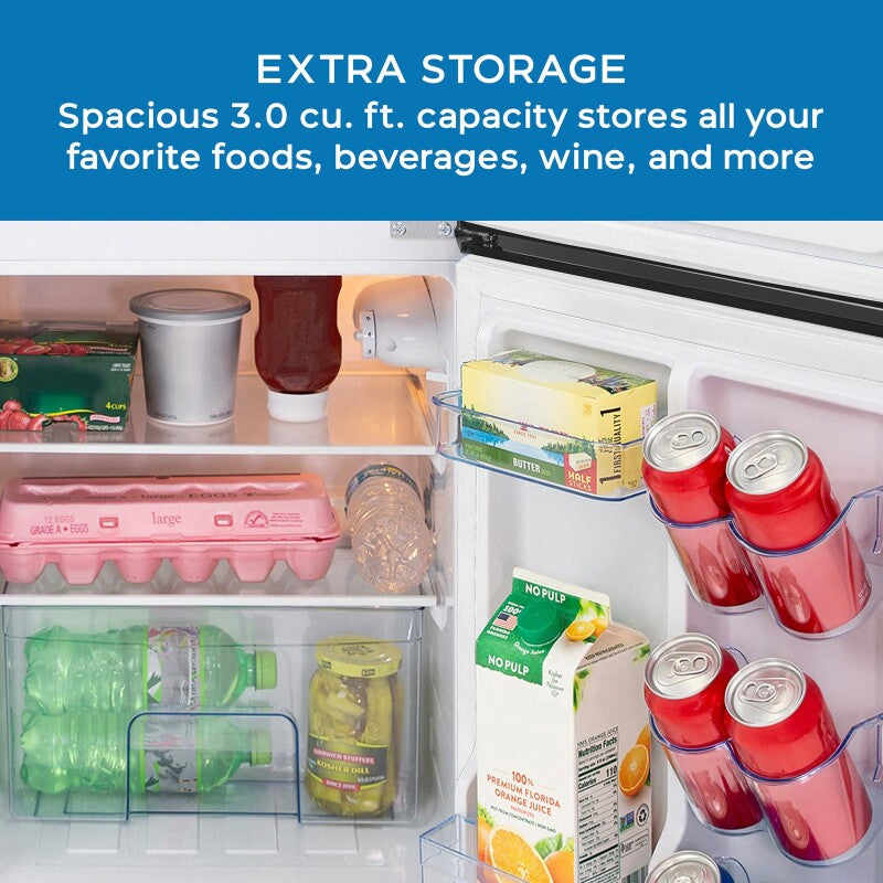 3.0 cu. ft. Retro Compact Refrigerator - (RMRT30X7GIS) - AVANTI