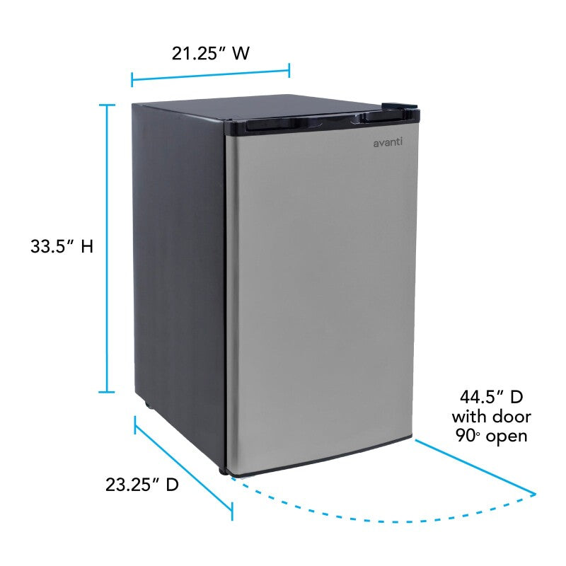 4.5 cu. ft. Compact Refrigerator - (RMX45B3S) - AVANTI