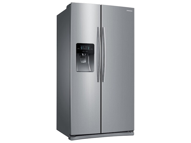 25 cu. ft. Side-by-Side Refrigerator with In-Door Ice Maker in Black Stainless Steel - (RS25H5111SG) - SAMSUNG