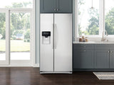 25 cu. ft. Side-by-Side Refrigerator with LED Lighting in White - (RS25J500DWW) - SAMSUNG