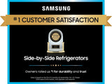 27.4 cu. ft. Large Capacity Side-by-Side Refrigerator in Black Stainless Steel - (RS27T5200SGAA)