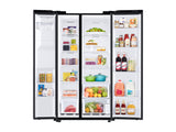 27.4 cu. ft. Large Capacity Side-by-Side Refrigerator in Black Stainless Steel - (RS27T5200SGAA)