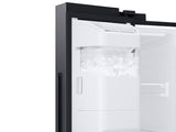 27.4 cu. ft. Large Capacity Side-by-Side Refrigerator in Black Stainless Steel - (RS27T5200SGAA)