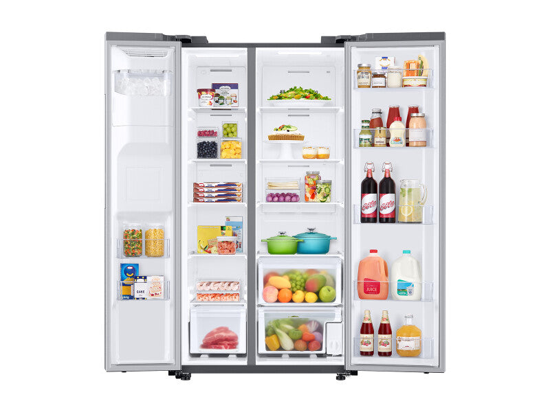 27.4 cu. ft. Large Capacity Side-by-Side Refrigerator in Stainless Steel - (RS27T5200SRAA)