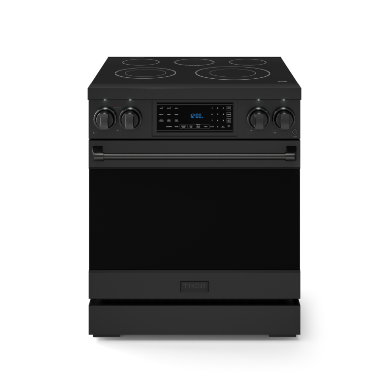 30 Inch Professional Electric Range With Tilt Panel Touch Control In Black Gordon Ramsay Series - (RSE30B) -