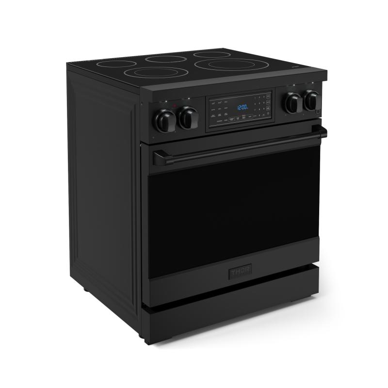 30 Inch Professional Electric Range With Tilt Panel Touch Control In Black Gordon Ramsay Series - (RSE30B) -