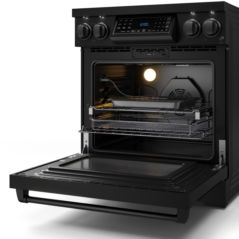 30 Inch Professional Electric Range With Tilt Panel Touch Control In Black Gordon Ramsay Series - (RSE30B) -