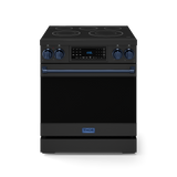 30 Inch Professional Electric Range with Tilt Panel Touch Control in Black/Navy Blue | Gordon Ramsay Series - (RSE30BBLU) -