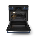 30 Inch Professional Electric Range with Tilt Panel Touch Control in Black/Navy Blue | Gordon Ramsay Series - (RSE30BBLU) -