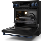 30 Inch Professional Electric Range with Tilt Panel Touch Control in Black/Navy Blue | Gordon Ramsay Series - (RSE30BBLU) -