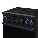 30 Inch Professional Electric Range with Tilt Panel Touch Control in Black/Navy Blue | Gordon Ramsay Series - (RSE30BBLU) -