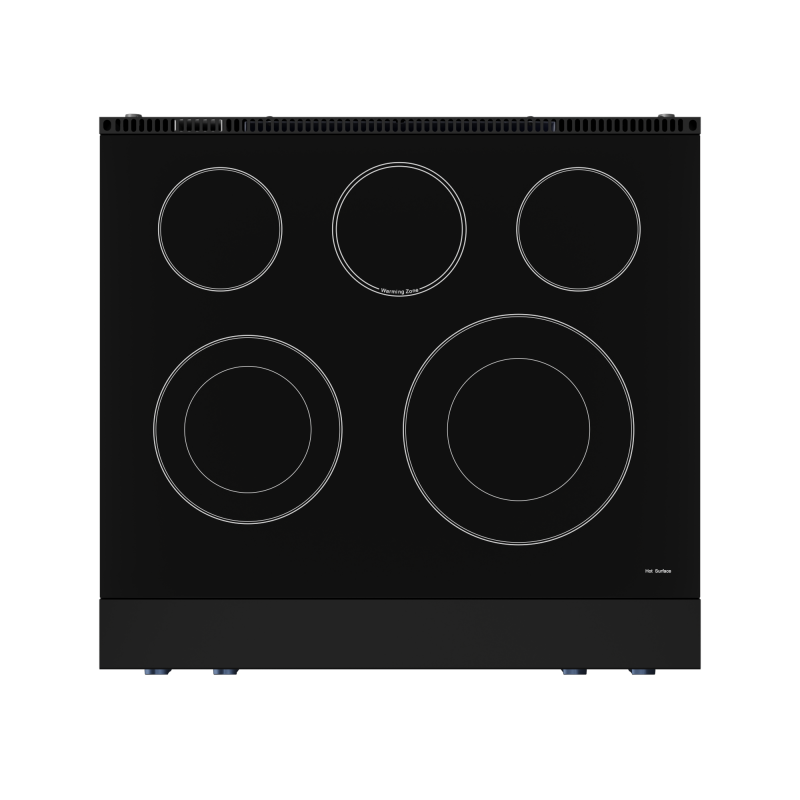 30 Inch Professional Electric Range with Tilt Panel Touch Control in Black/Navy Blue | Gordon Ramsay Series - (RSE30BBLU) -