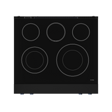 30 Inch Professional Electric Range with Tilt Panel Touch Control in Black/Navy Blue | Gordon Ramsay Series - (RSE30BBLU) -