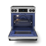 30 Inch Professional Electric Range with Tilt Panel Touch Control in Stainless Steel/Black | Gordon Ramsay Series - (RSE30BLK) -