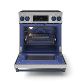 30 Inch Professional Electric Range with Tilt Panel Touch Control in Stainless Steel/Navy Blue | Gordon Ramsay Series - (RSE30BLU) -