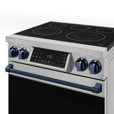 30 Inch Professional Electric Range with Tilt Panel Touch Control in Stainless Steel/Navy Blue | Gordon Ramsay Series - (RSE30BLU) -