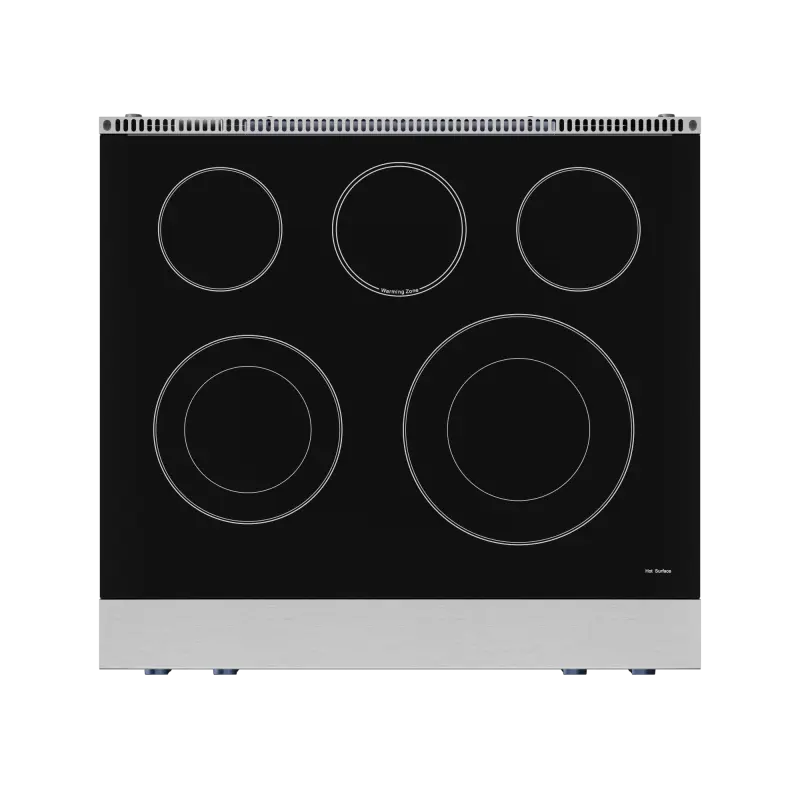 30 Inch Professional Electric Range with Tilt Panel Touch Control in Stainless Steel/Navy Blue | Gordon Ramsay Series - (RSE30BLU) -