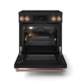 30 Inch Professional Electric Range with Tilt Panel Touch Control in Black/Rose Gold | Gordon Ramsay Series - (RSE30BRSG) -