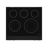 30 Inch Professional Electric Range with Tilt Panel Touch Control in Black/Rose Gold | Gordon Ramsay Series - (RSE30BRSG) -
