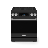 30 Inch Professional Electric Range with Tilt Panel Touch Control in Black/Stainless Steel | Gordon Ramsay Series - (RSE30BSS) -